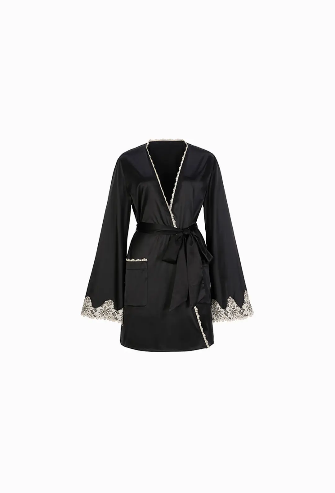 그레이스유 [GRACE SLIP] Robe (Black) 상품 이미지 3