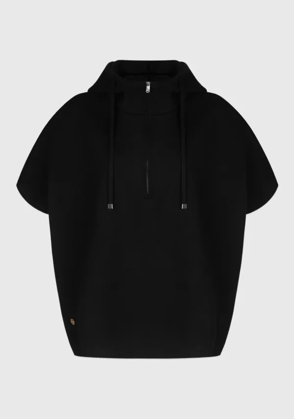 Flow Volume Hood Knit Black