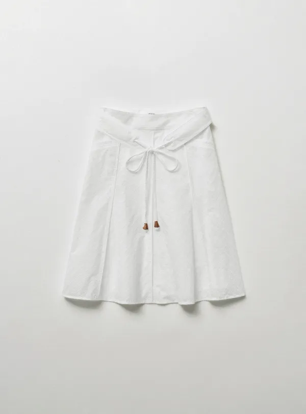 DAISY EYELET DRAWSTRING SKIRT
