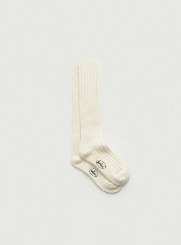 Moss Wool Knit Socks