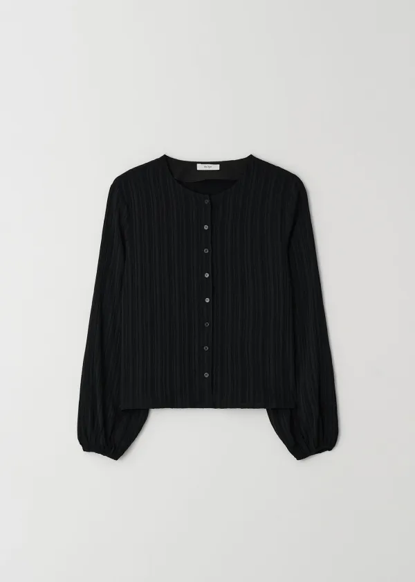 Pleats Blouse(Black)