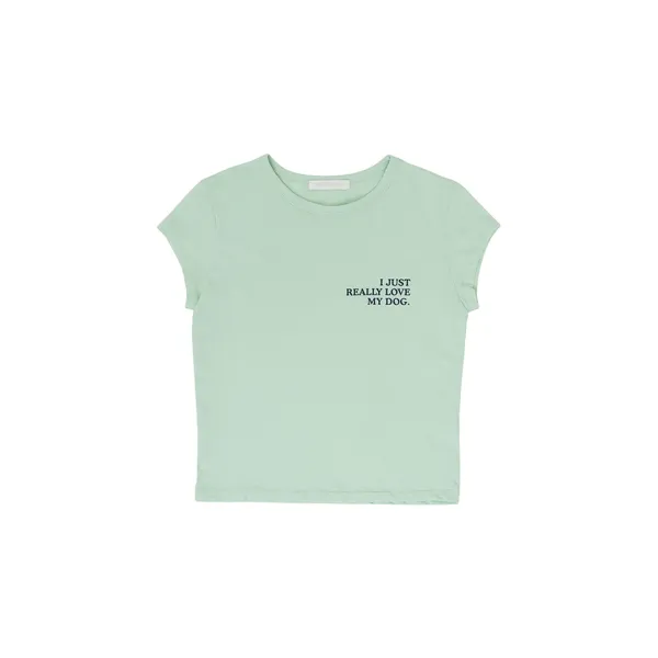 PAWPAW Lettering T-shirt (pistachio mint)