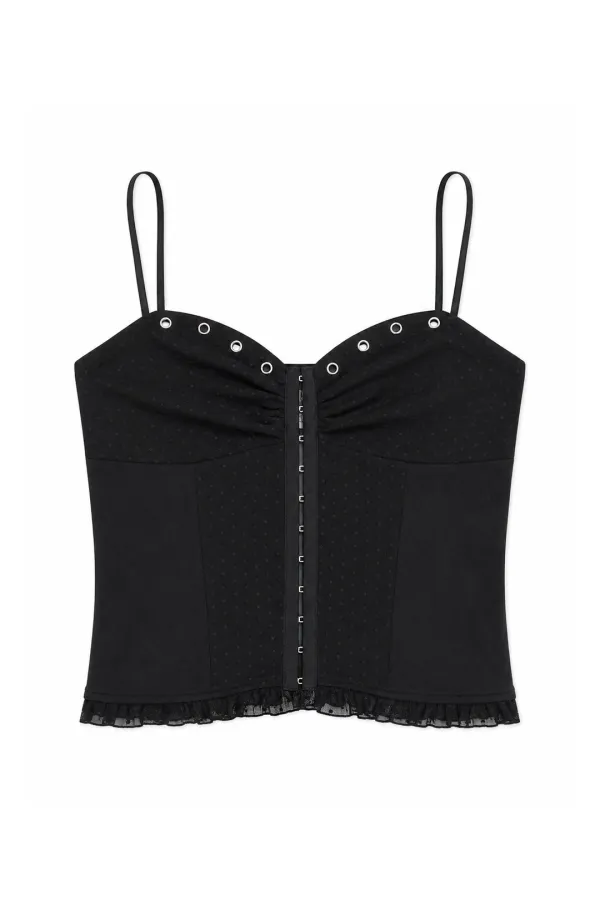 DOT HOOK TOP (BK)