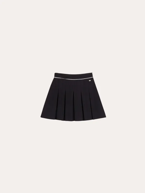 크리아 플리츠 스커트[NAVY]*오늘 출발