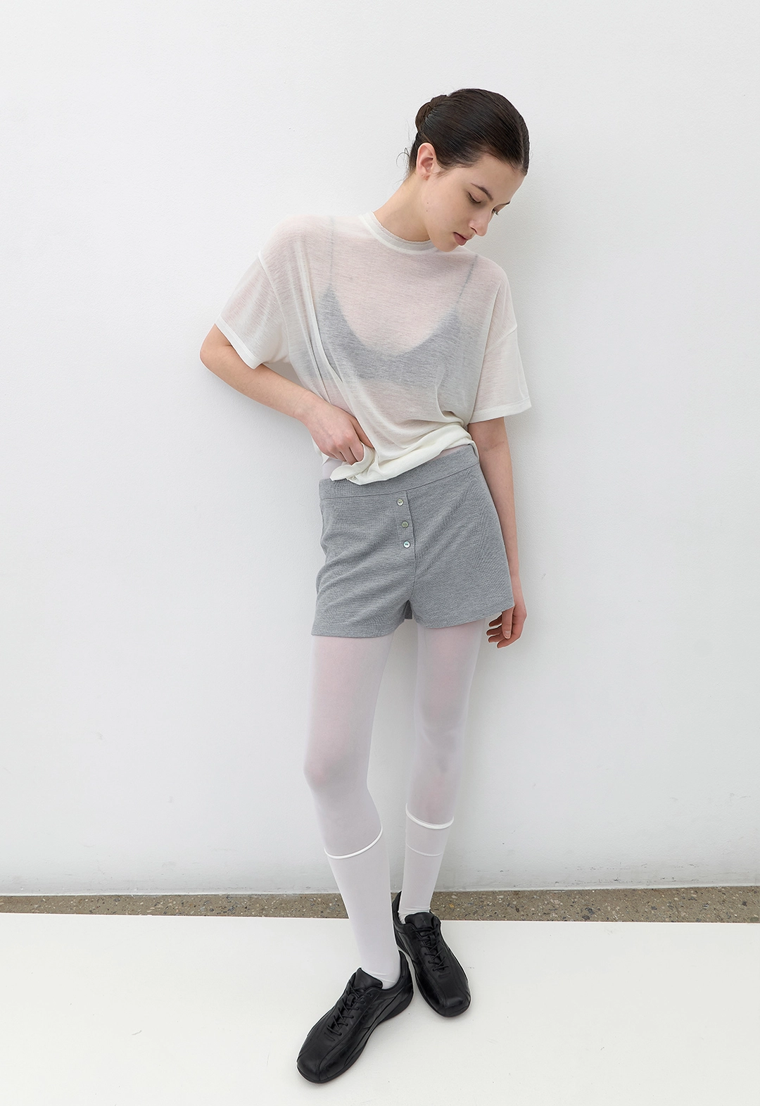 아뜰리에 나인 (PT-5783)AN WAFFLE BANDING SHORTS 상품 이미지 3