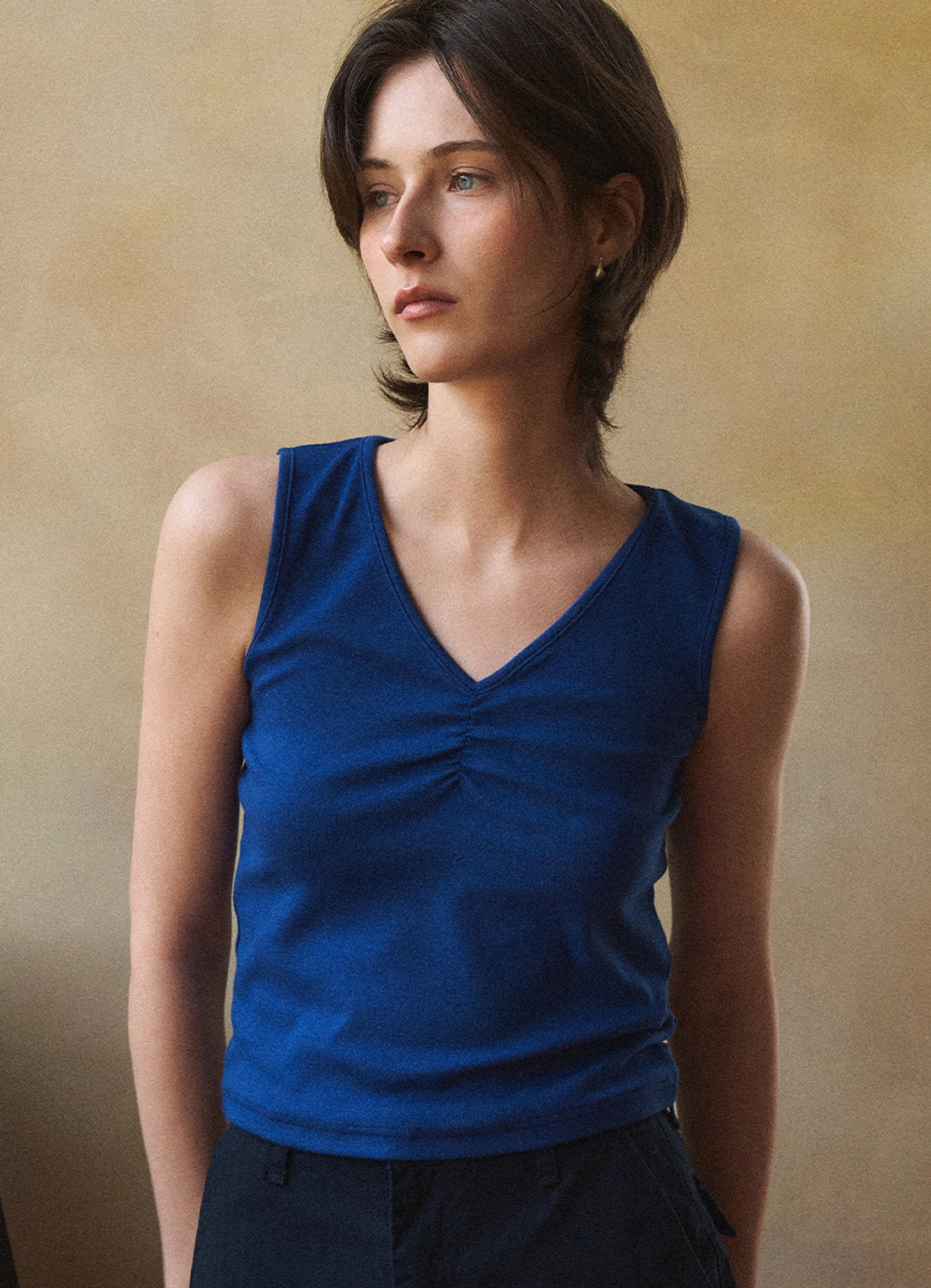 안젤로비안코 Rony v-neck sleeveless top_3color 상품 이미지 2