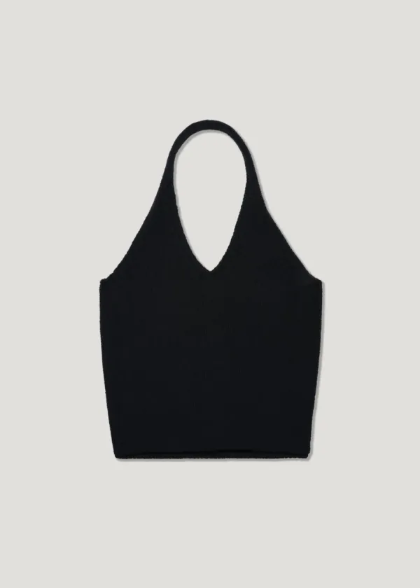[12th] Halterneck Knit Sleeveless Top_Navy