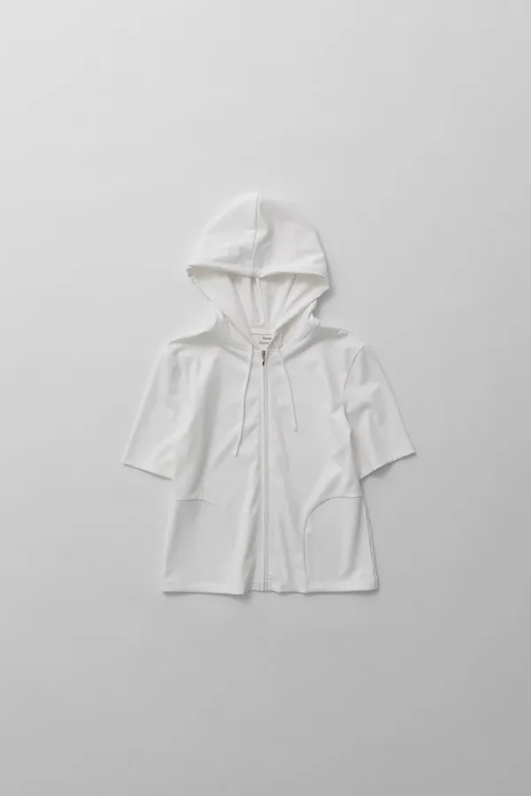 a track hoodie (white)
