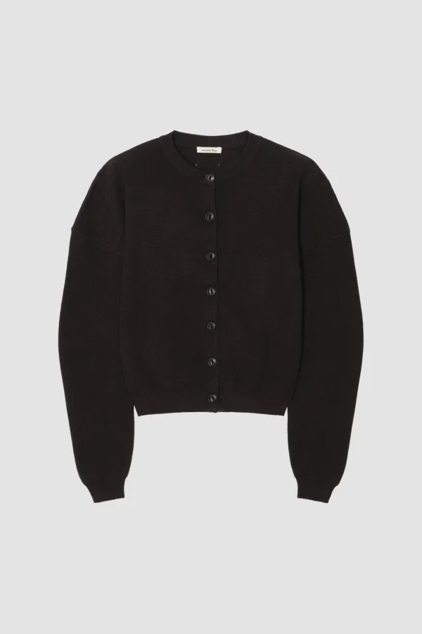 OVERDUE CURVED CARDIGAN_BLACK