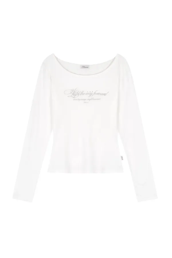 Kleen club letter top, White