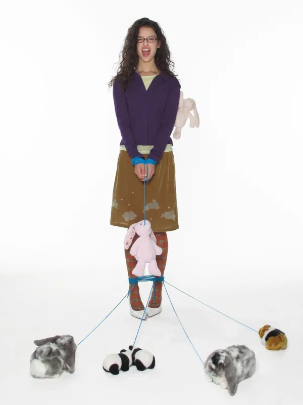LUCKY BUNNY SKIRT_CAMEL