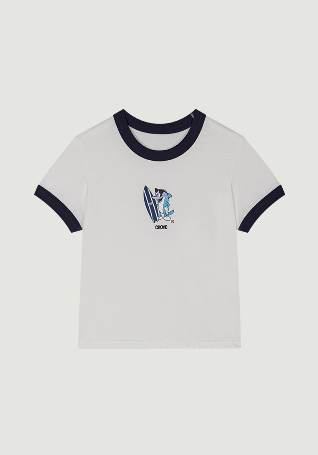 그로브 HULA DOLPHIN RINGER T-SHIRT 상품 이미지 3