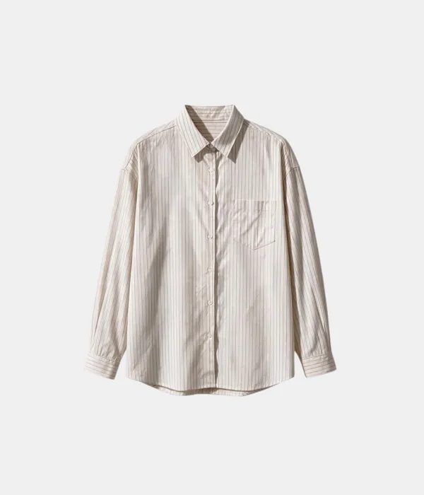 Cream Pinstripe Shirt