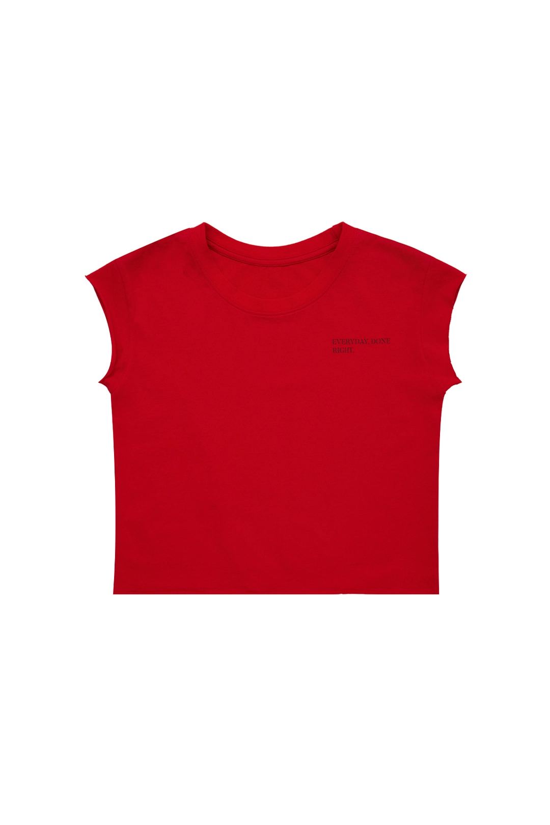 와이이이엘 Y. CAP SLEEVE T-SHIRT RED 상품 이미지 1