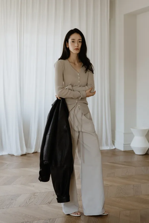 35304_Cotton drawstring pants TW