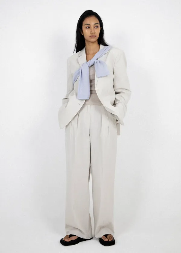 [EXCLUSIVE] Spring linen slacks (연그레이)