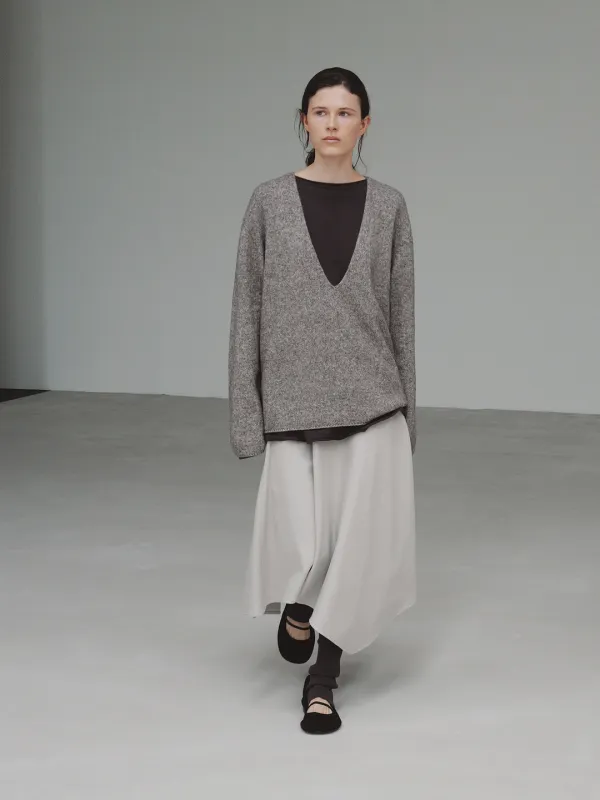 flare skirt (oat)