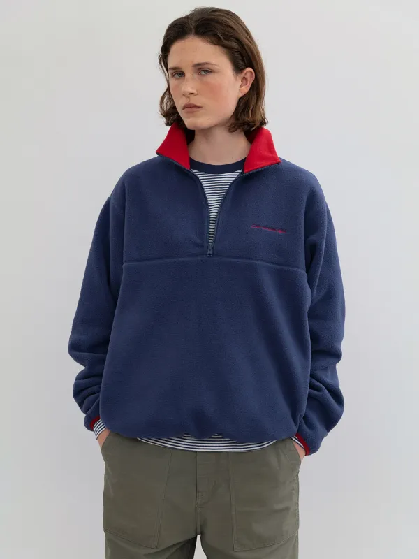 Sierra fleece anorak_blue