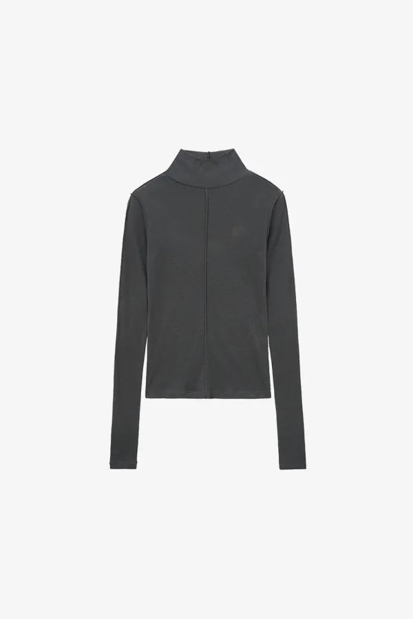 라인 포인트 터틀넥 CHARCOAL