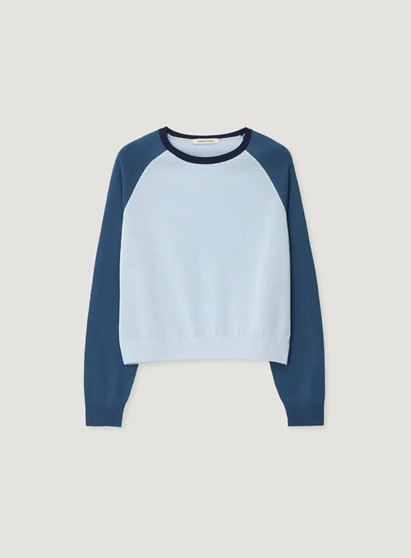 HERRIT RAGLAN KNIT_BLUE