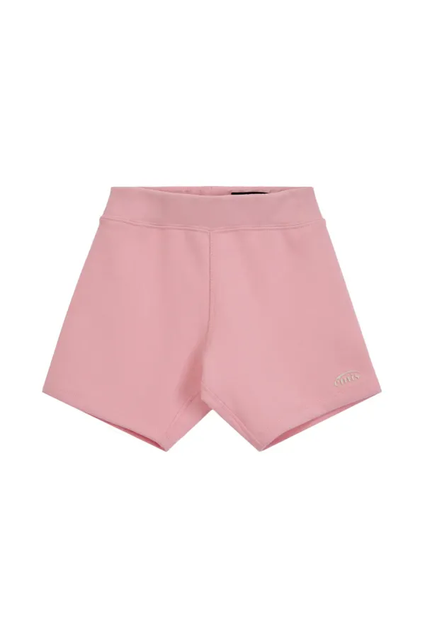 24/7 SWEAT BIKER SHORTS-PINK