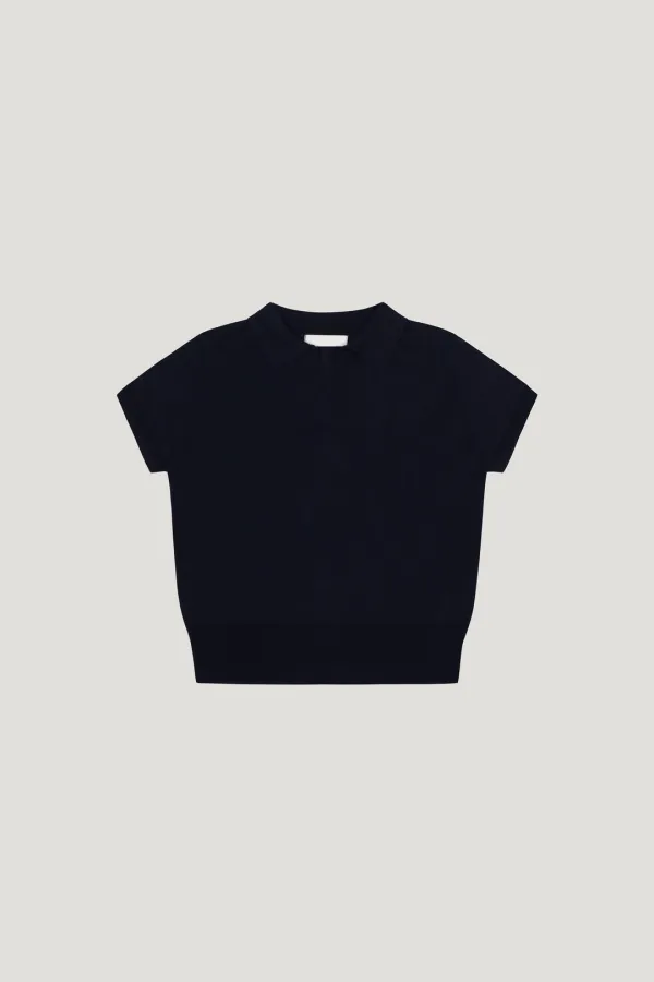 Brise Collar knit (navy)
