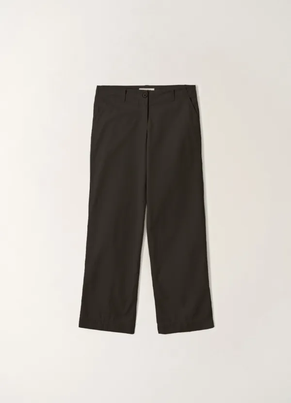 3RD / Relaxed low-rise pants (Mud brown)