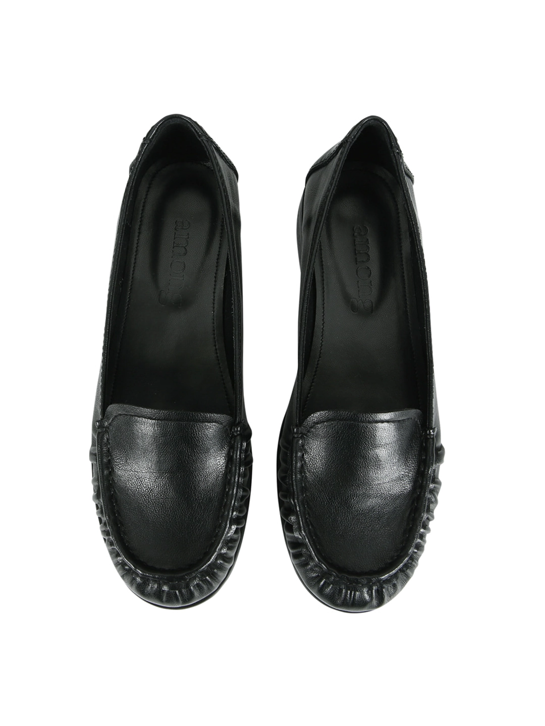 어몽 A SHIRRING LOAFER_BLACK 상품 이미지 1