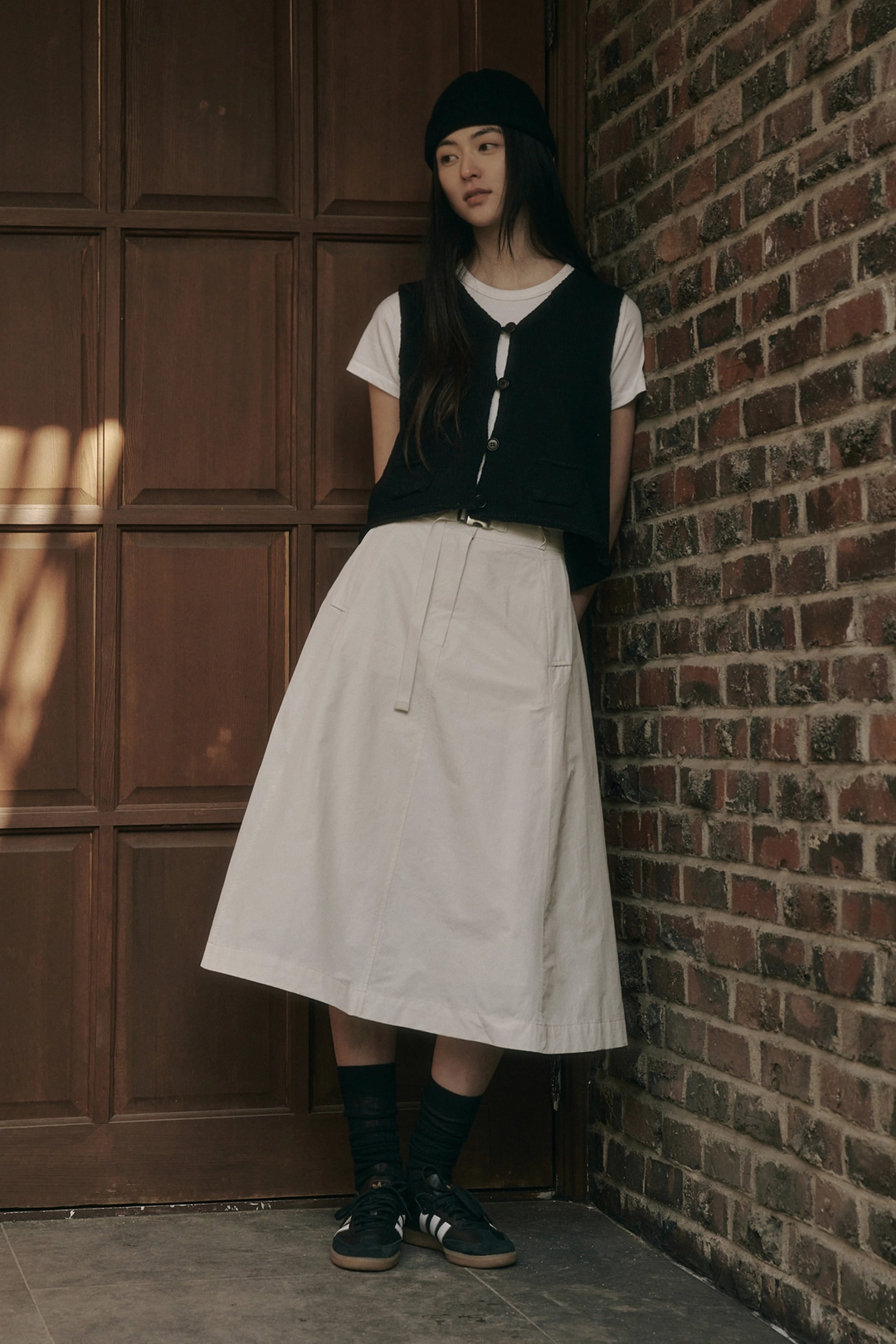 세이지먼트 BRISA NYLON BELT SKIRT_IVORY 상품 이미지 2