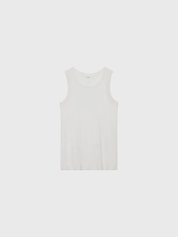 Scoop slim sleeveless (white / light pink / light gray / dark gray / melange gray /  gray)
