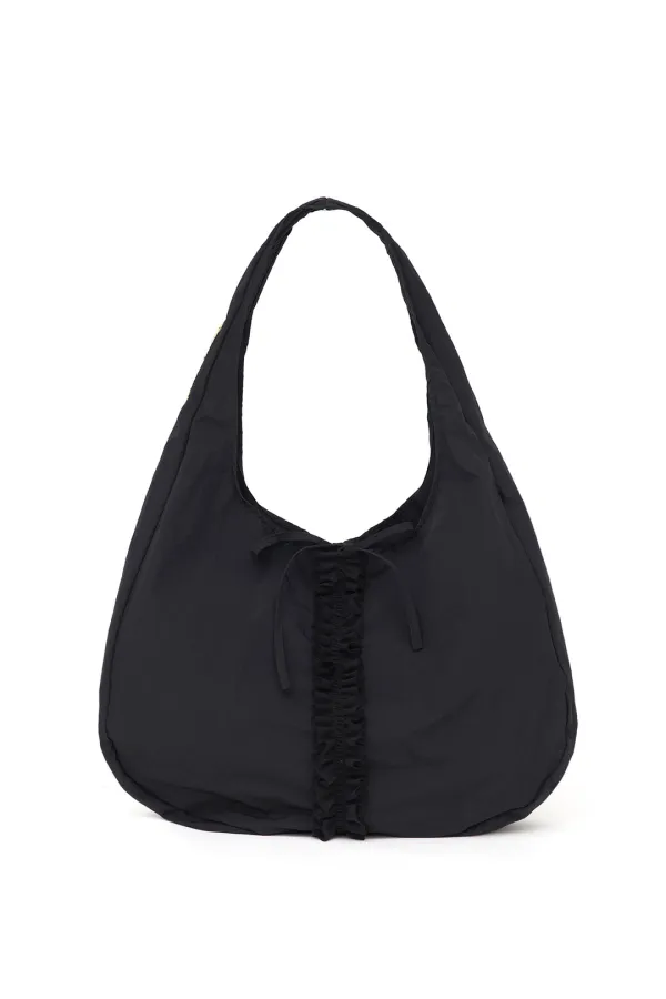 [5차 재입고] [X MA JOURNÉE] 프릴 호보 백  frill hobo bag (black)