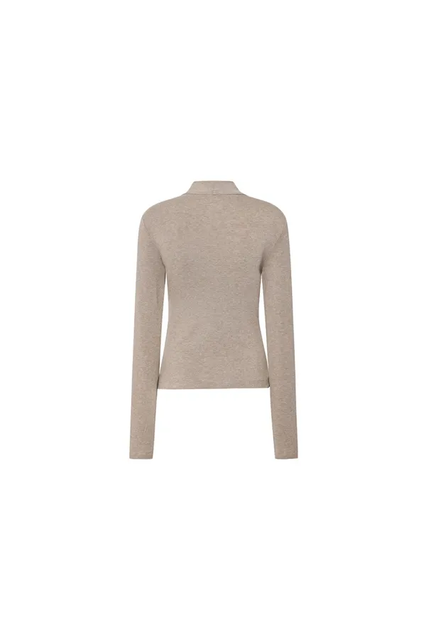 SOFT WRAP TOP [BEIGE]