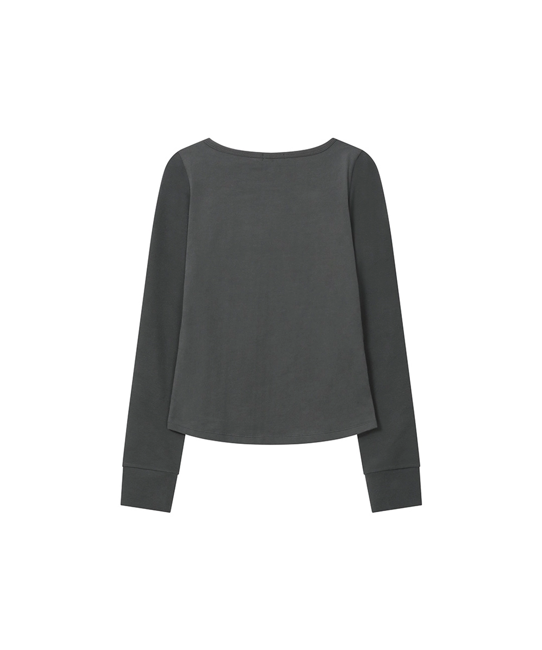 미세키서울 Slash button long sleeves CHARCOAL 상품 이미지 3