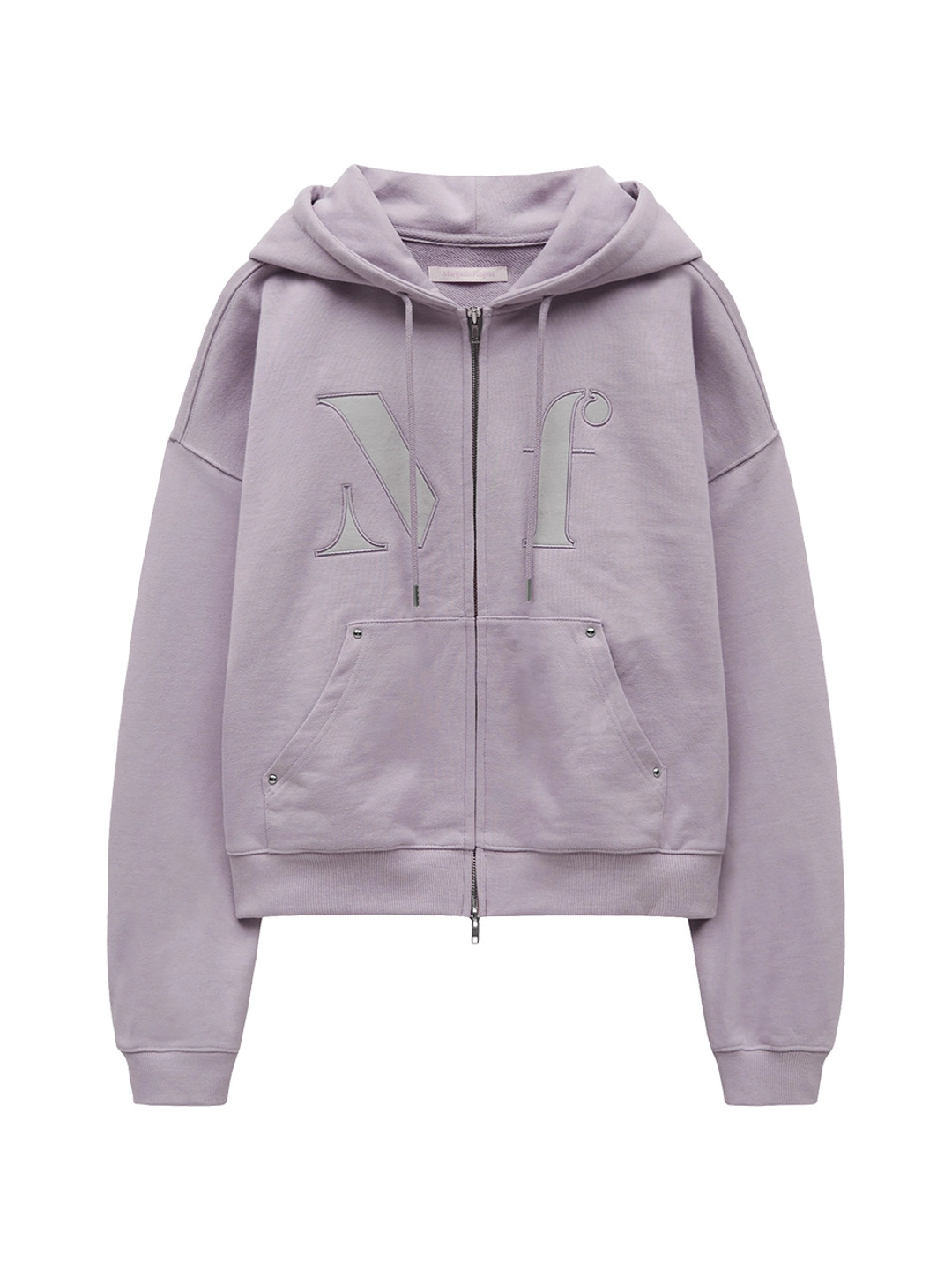 마가린핑거스 LOGO APPLIQUE HOODIE ZIP-UP (VIOLET) 상품 이미지 1