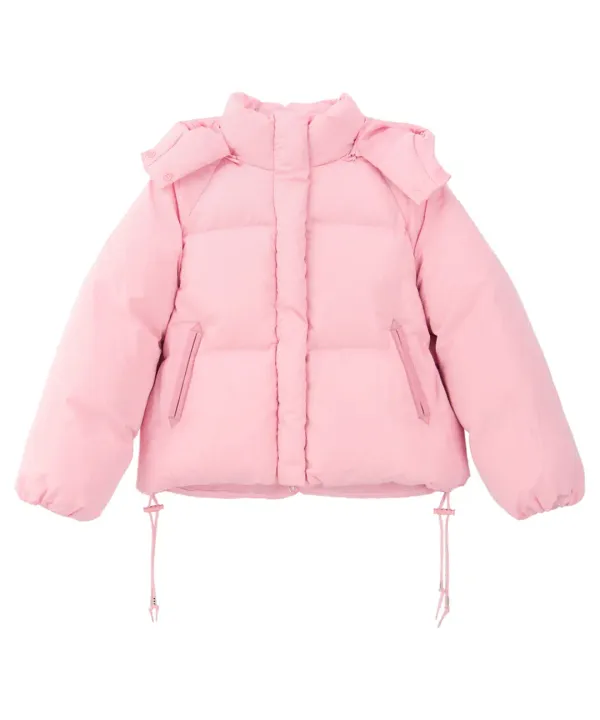 C.G Hood Puffer Jacket-Pink