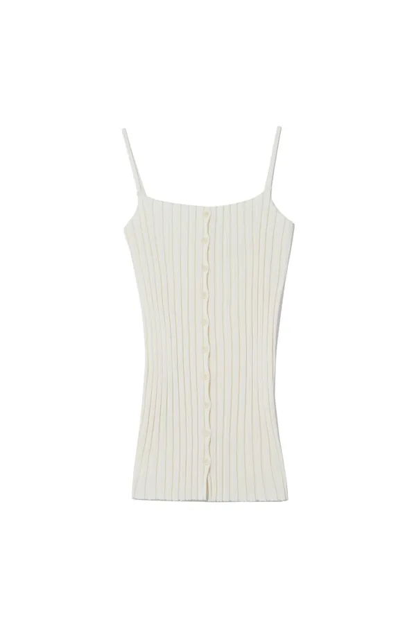 MILLIE KNIT SLEEVELESS TOP [IVORY]