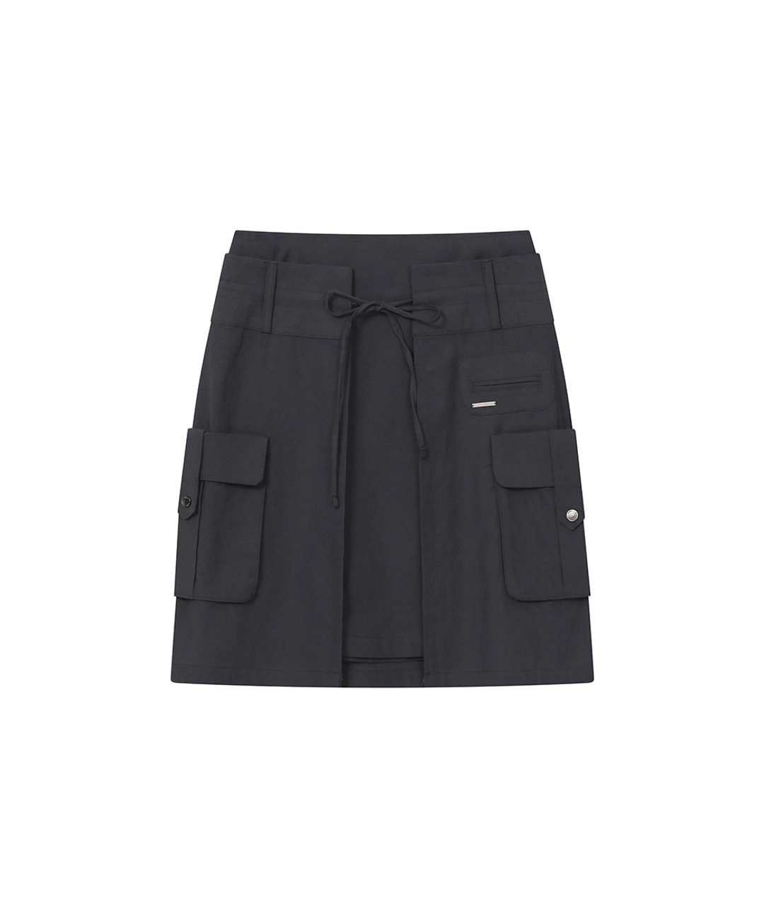 미세키서울 Layered pocket cargo skirt CHARCOAL 상품 이미지 1