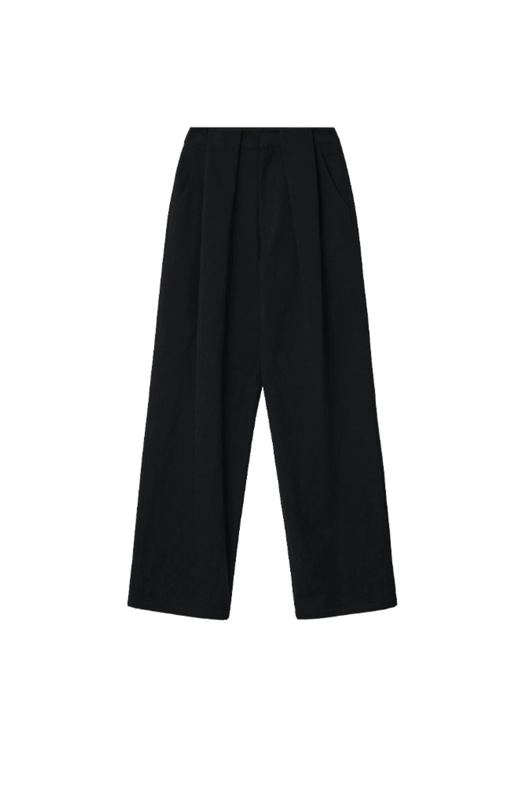 지수리 Wide tuck trousers - Black (9/21 예약 발송) 상품 이미지 1