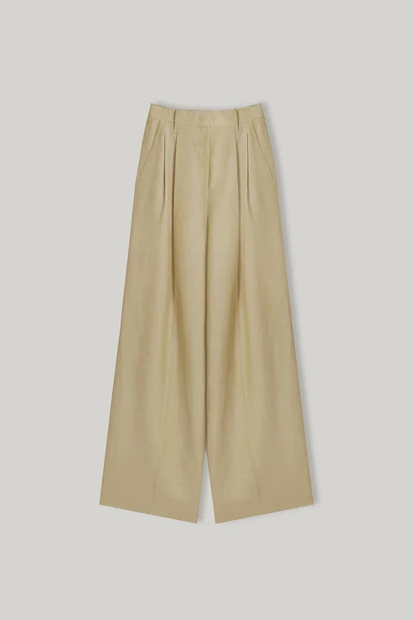 Elliot Two-tuck Wide Pants