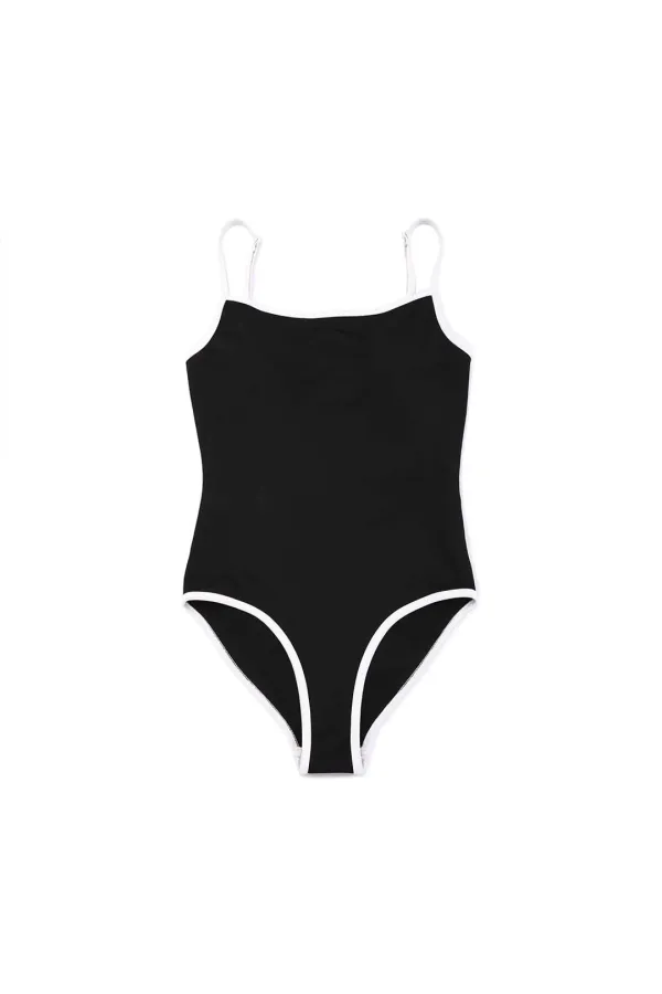 Backless Onepiece Swimsuit, Black