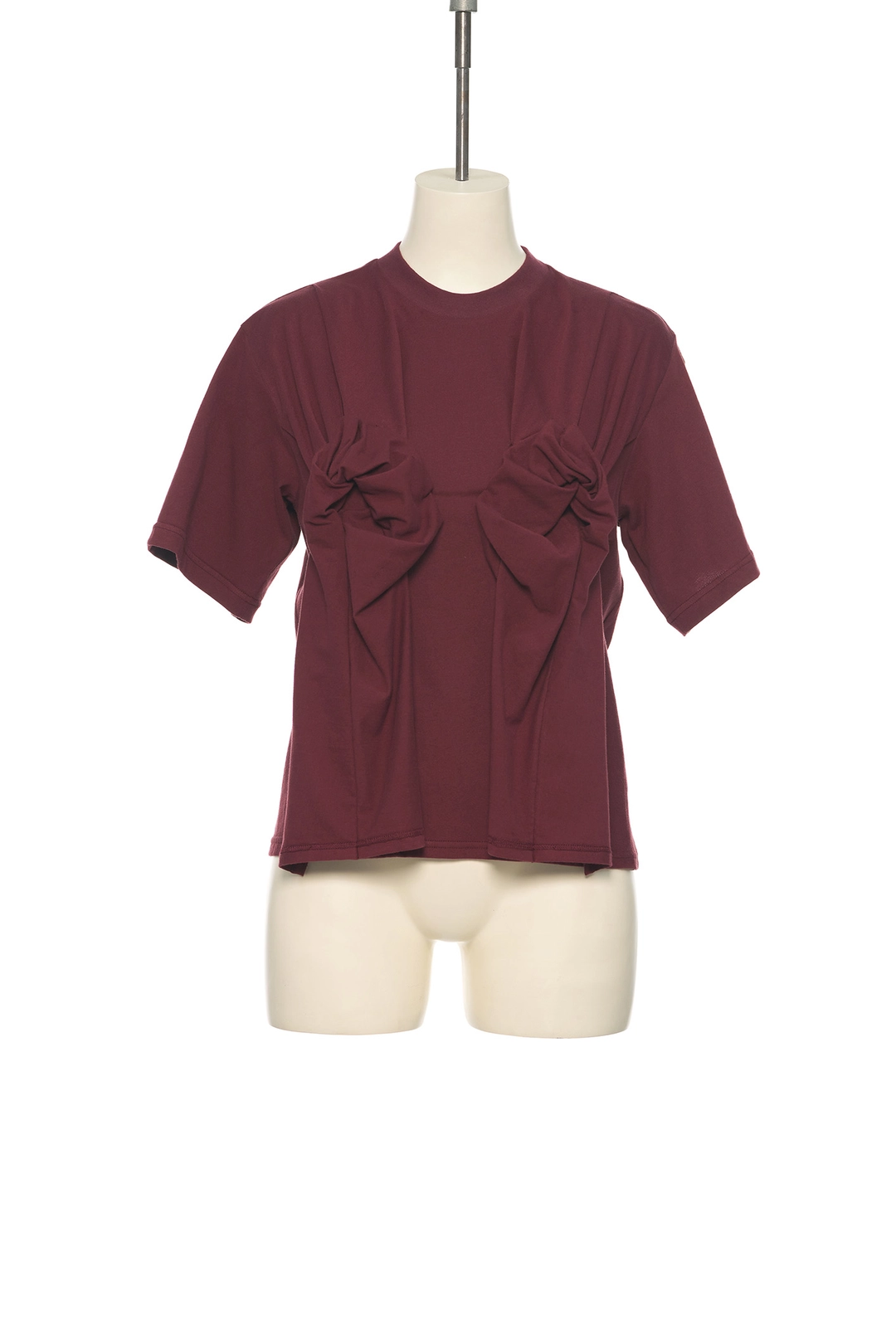 푸쉬버튼 SS25 WINE FLOWER SHIRRING JERSEY TOP 상품 이미지 2
