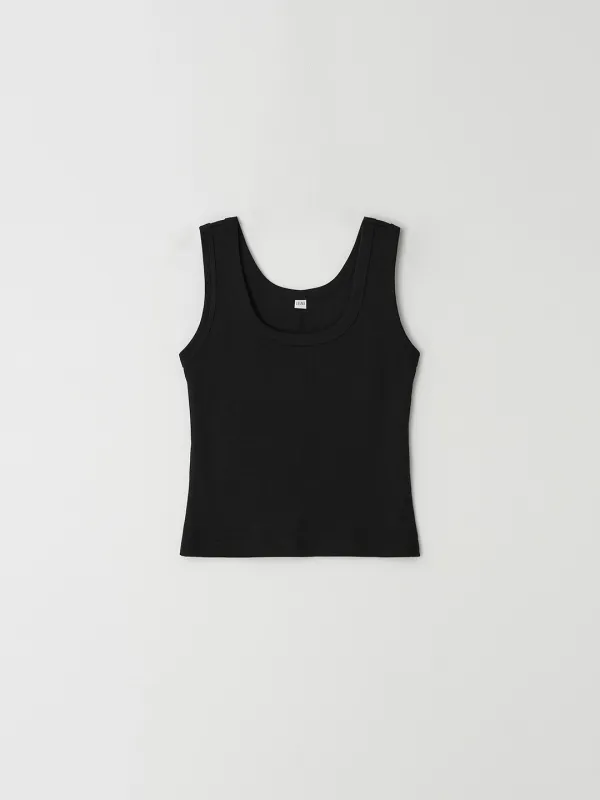 [2nd] L\'eau square neck sleeveless_black