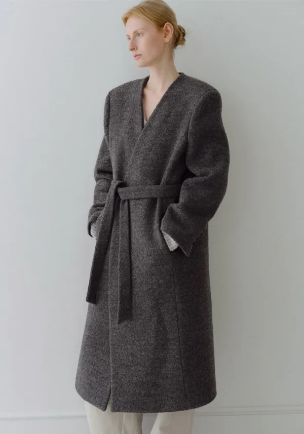 BOUCLE WOOL100 PADDED COAT_CHARCOAL_OE4C2XCT01CHL