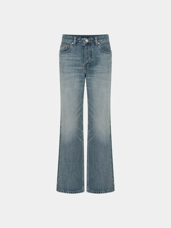 Hazy straight DN - Washed blue