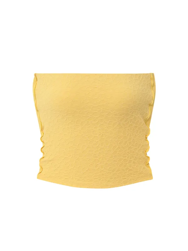 JANE TUBE TOP_YELLOW