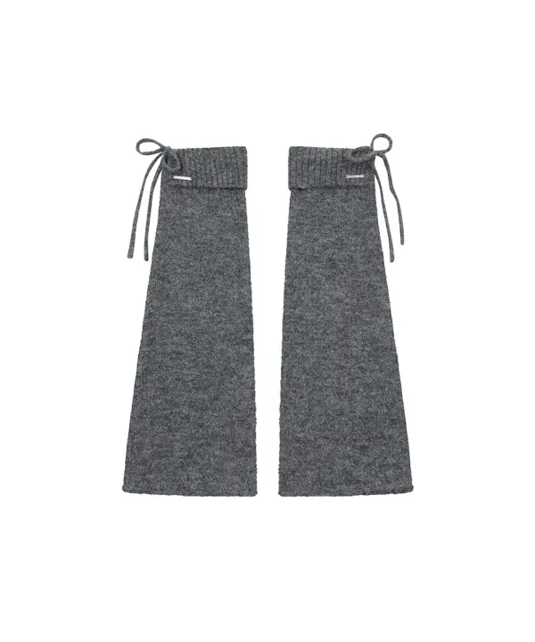 Drawstring leg warmer CHARCOAL