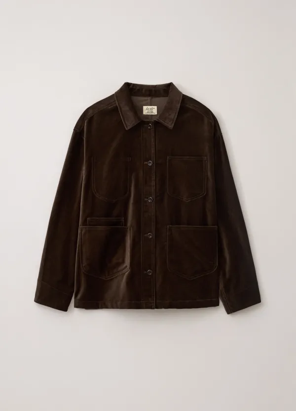 2nd / Velvet Work Jacket (Brown)