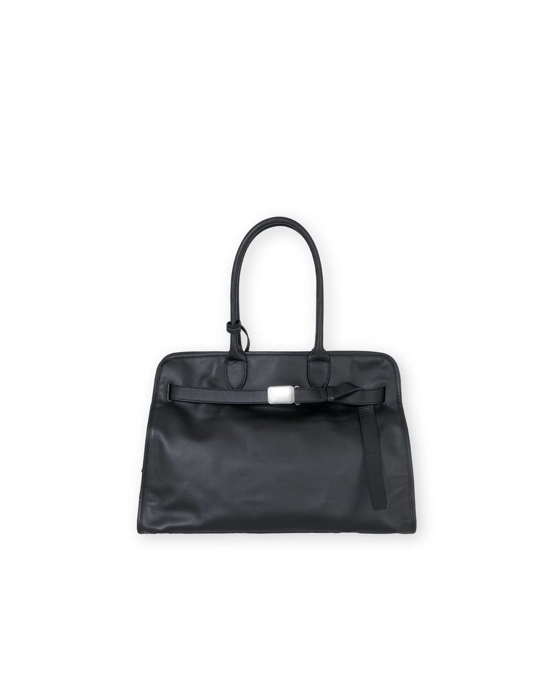 브라운야드 Leather Buckle 17 Bag, Black 상품 이미지 1