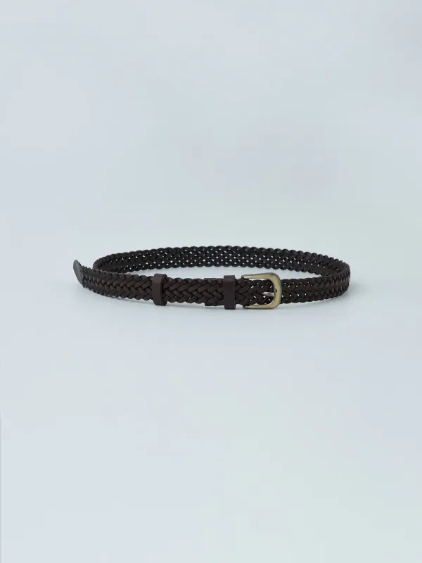[1차 리오더] M LEATHER BELT_BROWN