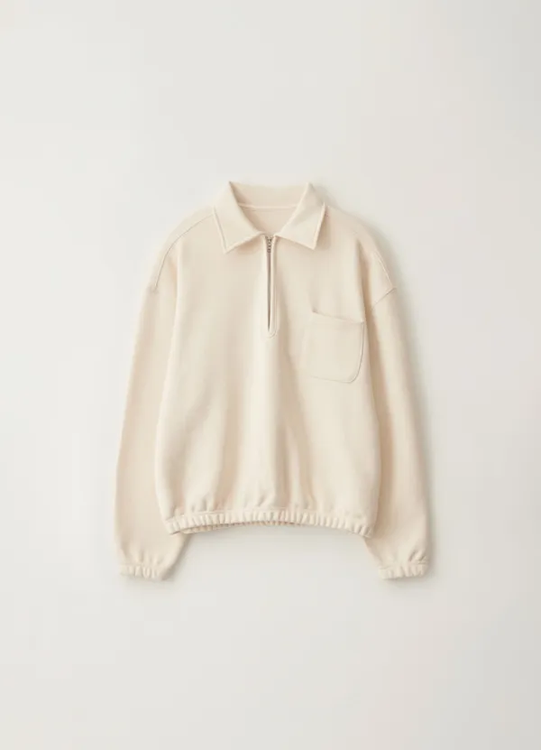 Pond quarter zip pullover (Cream)